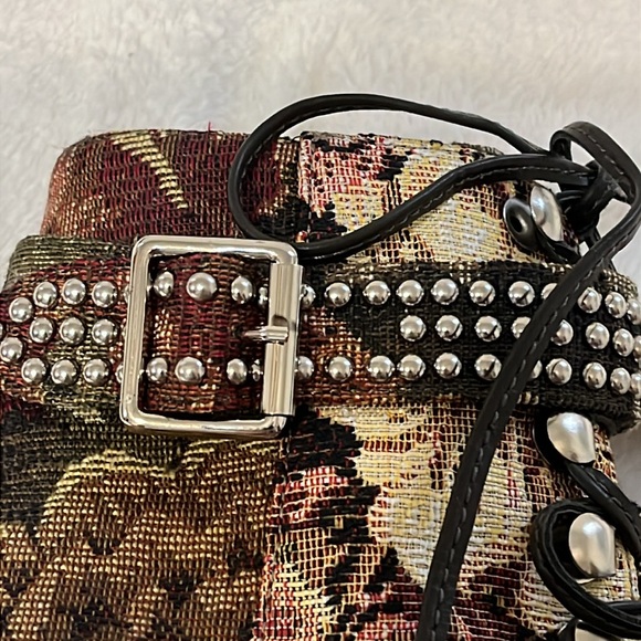 Jeffrey Campbell Lilith-2 Floral Fabric Stud Lace-up Zip Ankle Boots. Size 8M - Picture 6 of 10